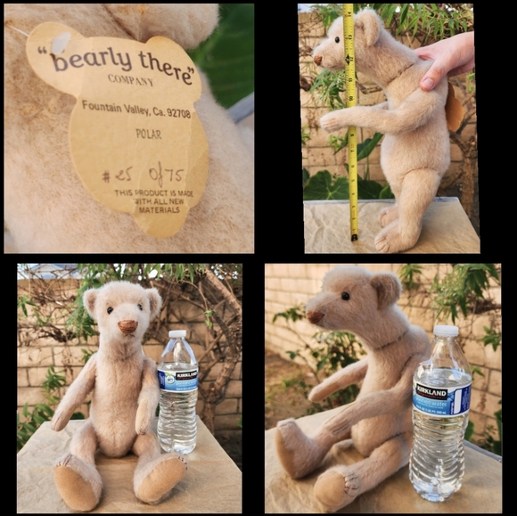 Bearly There Company Polar Bear Jointed Plush Stuffed Animal Vintage #25 of #75 - Picture 1 of 16